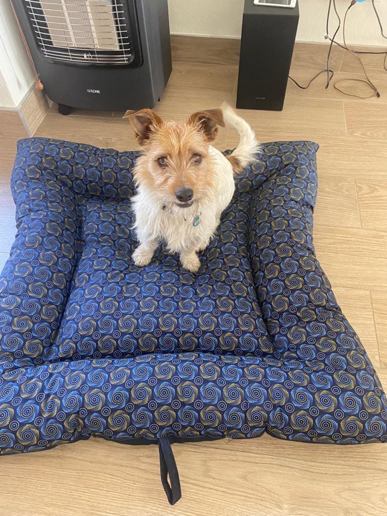 Patterned canvas, with room to stretch.